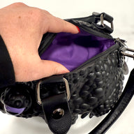 Black Toad Bag Purple Eyes